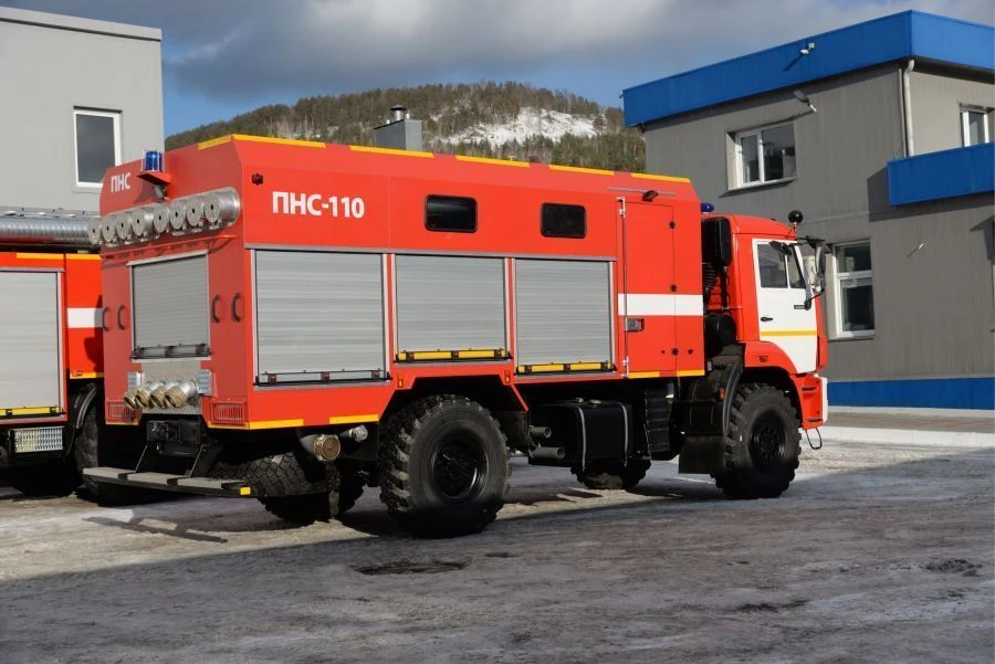 Fire Pump Station PNS-110, Model 58815B on KAMAZ-43502-D5 Chassis