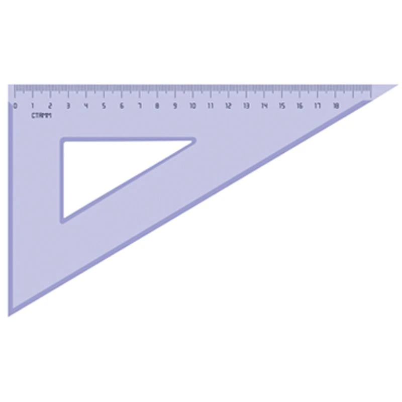 30° Triangle, 18 cm, Transparent Tinted