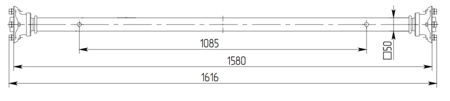 Trailer Axle Category O1 - 817701.022-07.06.800