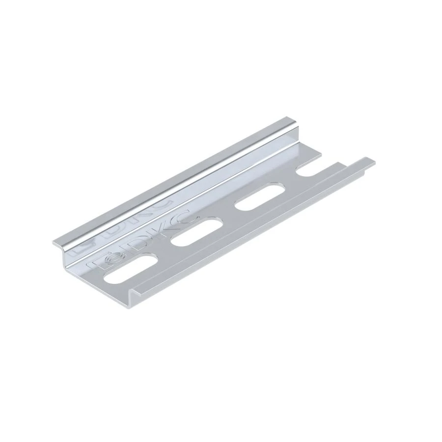 Perforated DIN Rail from Galvanized Steel OMEGA 3F, 35x7.5 mm