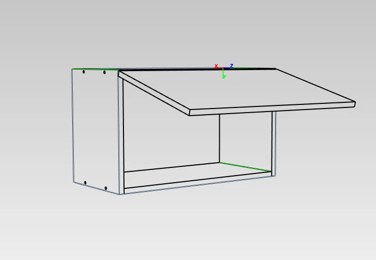 Wall-Mounted Dish Cabinet for Range Hood - Modern Design