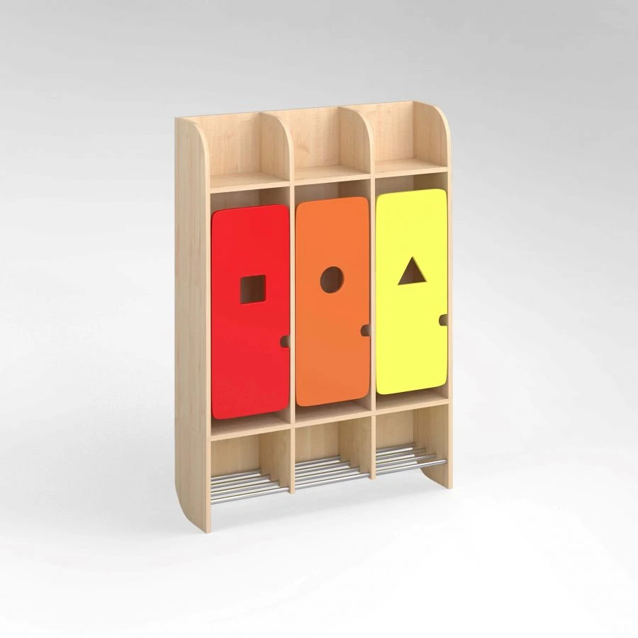 Three-Section Wardrobe "Geometry" Model 14208