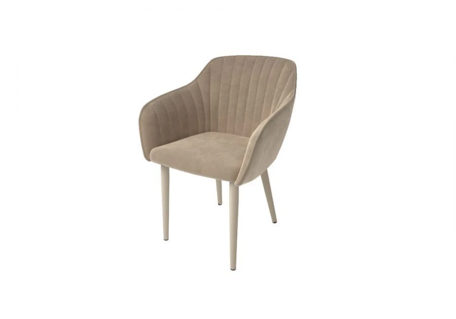 Metal Frame Chair with Soft Backrest and Seat, Model SM12/1