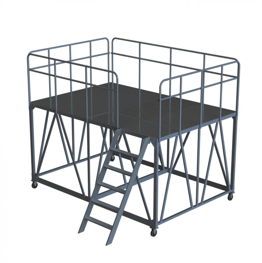 Mobile Heavy-Duty Aluminum Platform PSA-1200-1100
