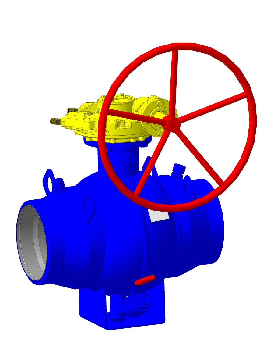 DN200 PN4 Ball Valve for Aggressive and Non-Aggressive Media
