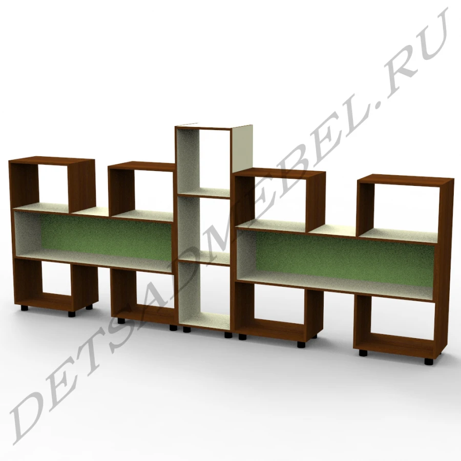 3.4 Storage Rack Set with Open and Closed Compartments
