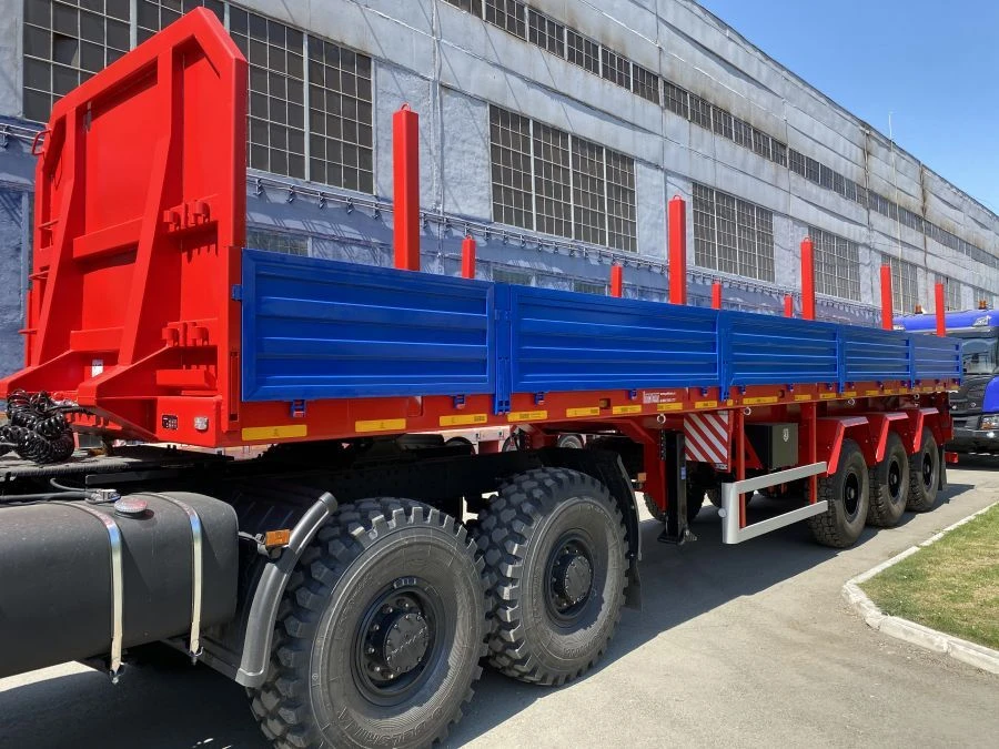 Metallic Platform Semi-Trailer for Transporting Goods with Pneumatic Suspension Politrans 94171-0000011