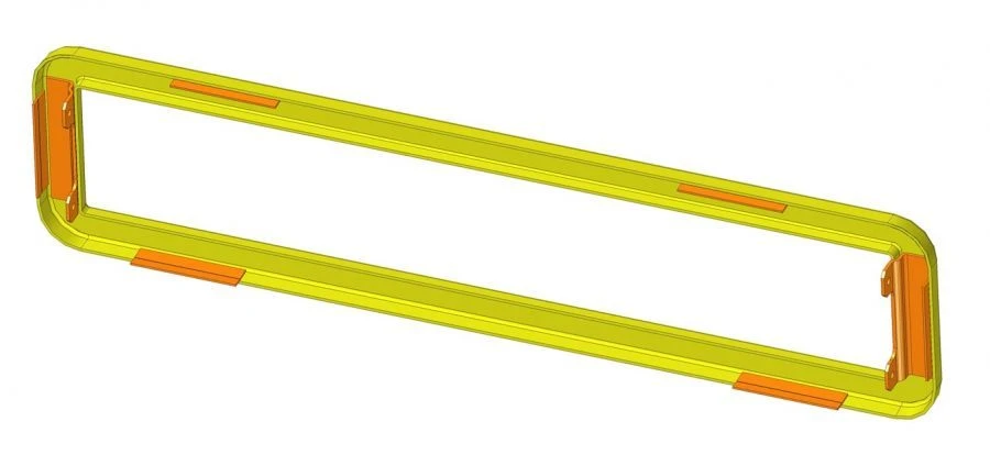 Front Dashboard Cover for 6274 Electric Bus, Part No. 6274-7950012