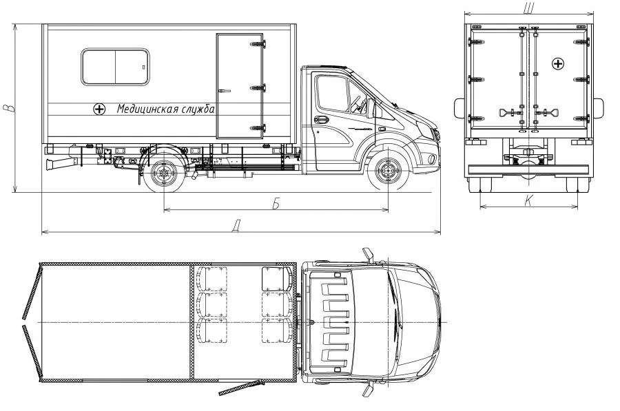 医疗车辆综合体 3008GL-1, 3008GL-2