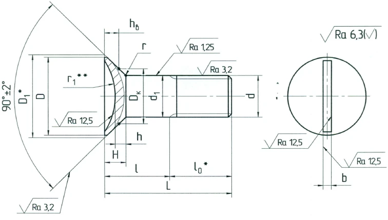 Countersunk Bolts OСТ 1 31183-80