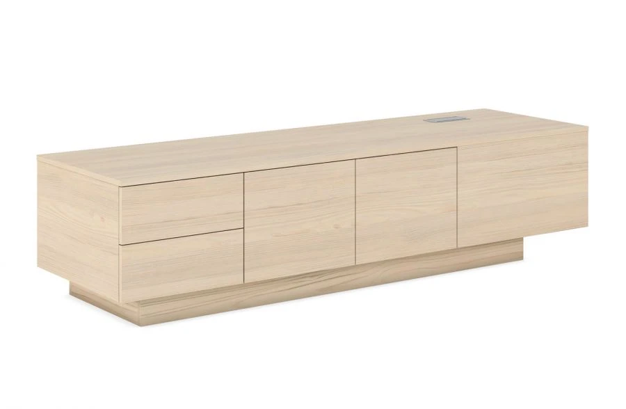 Extended Side Cabinet with Two Drawers and Doors, Model JR212SX