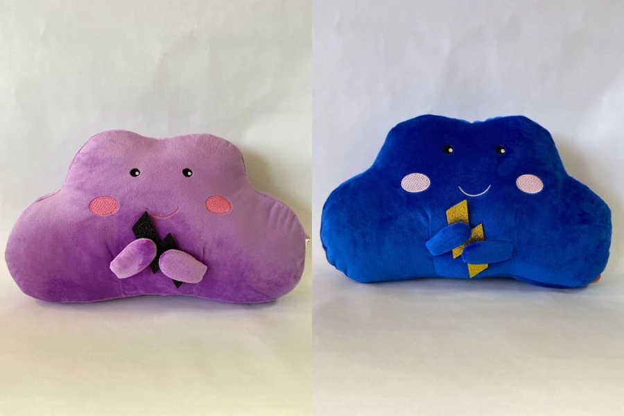 Soft Stuffed Toy "Cloud with Lightning" 40cm