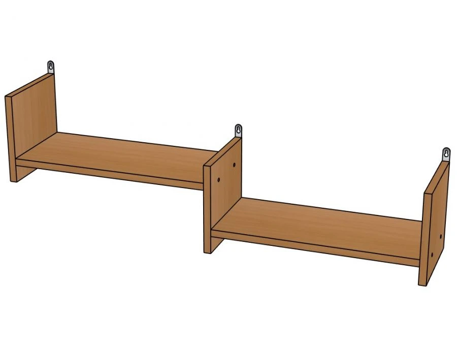 Zigzag Flower Shelf for Educational Play - Model M98