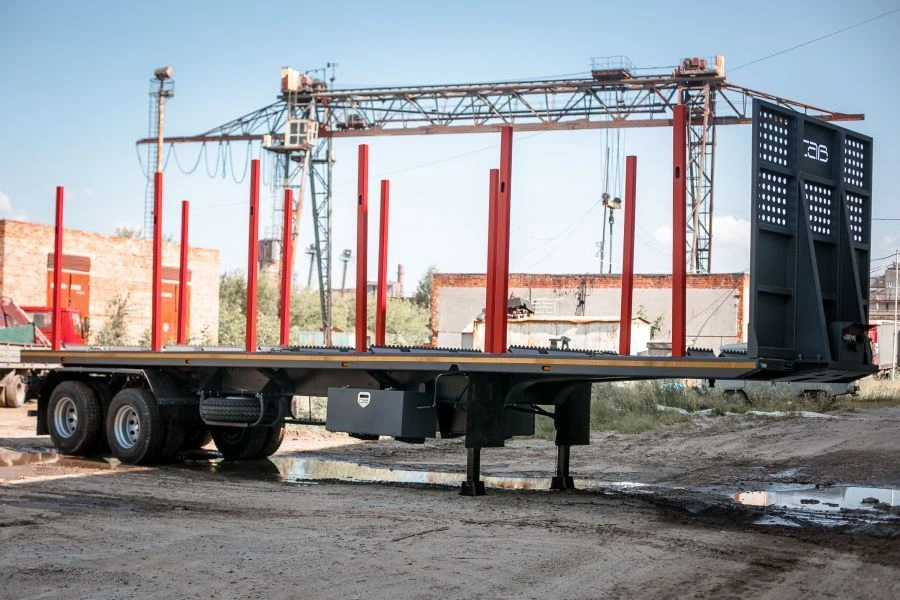 Sav 93182E Semi-Trailer with Pneumatic Suspension and Removable Sides