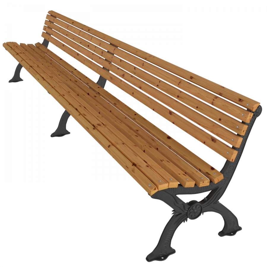 3-Meter Artistic Cast Iron Bench SK-4-3 'USADBA