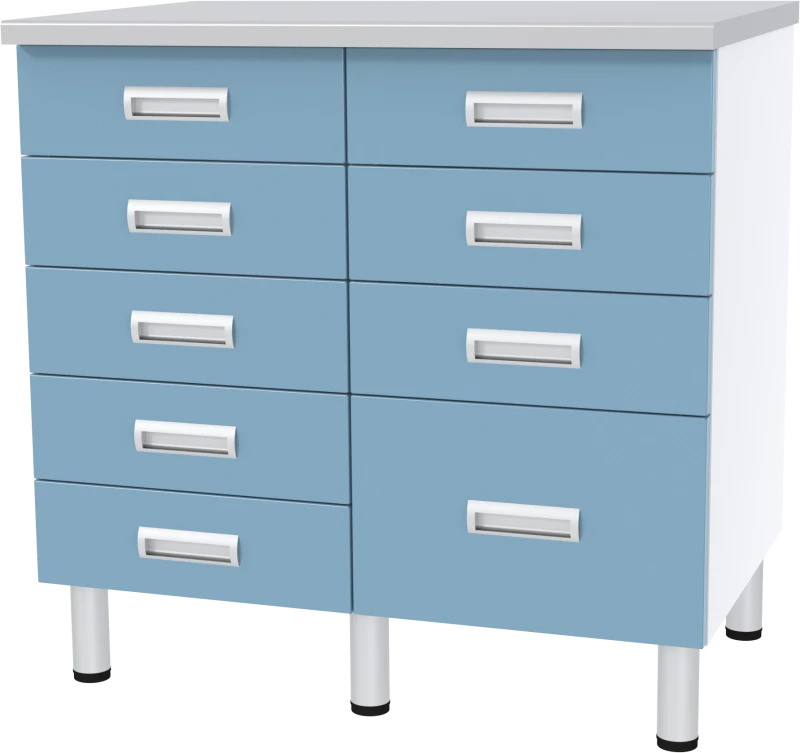 Laboratory Table SL-03-MSK (SL-03-210) - Two-Cabinet Design