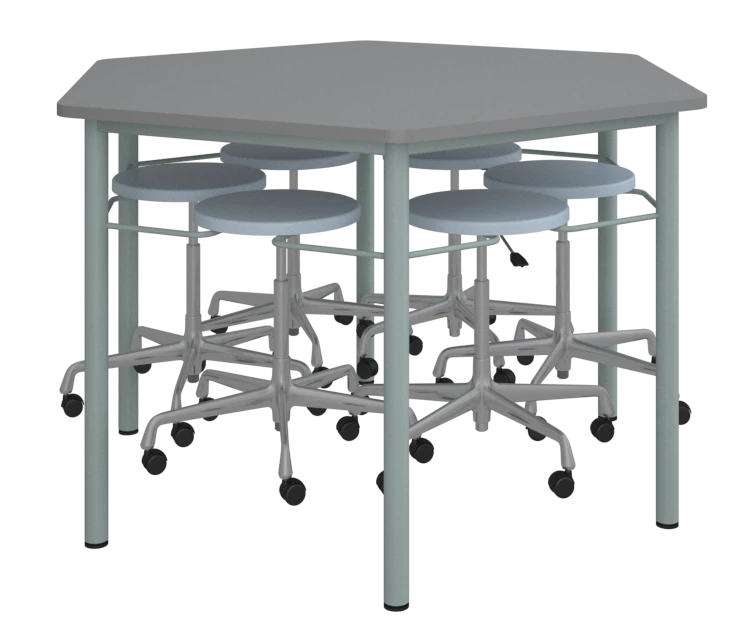 Group Activity Table with Metal Frame, 1360x1200mm