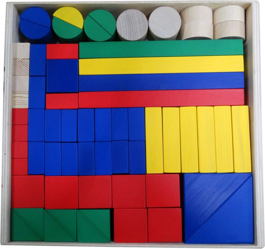 Wooden Children's Construction Set - Builder - 65 Pieces