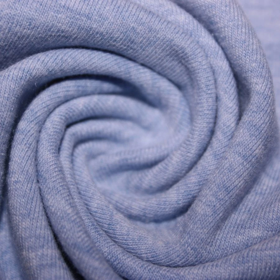 Melange Knit Fabric - 67% Cotton, 28% Polyester, 5% Lycra
