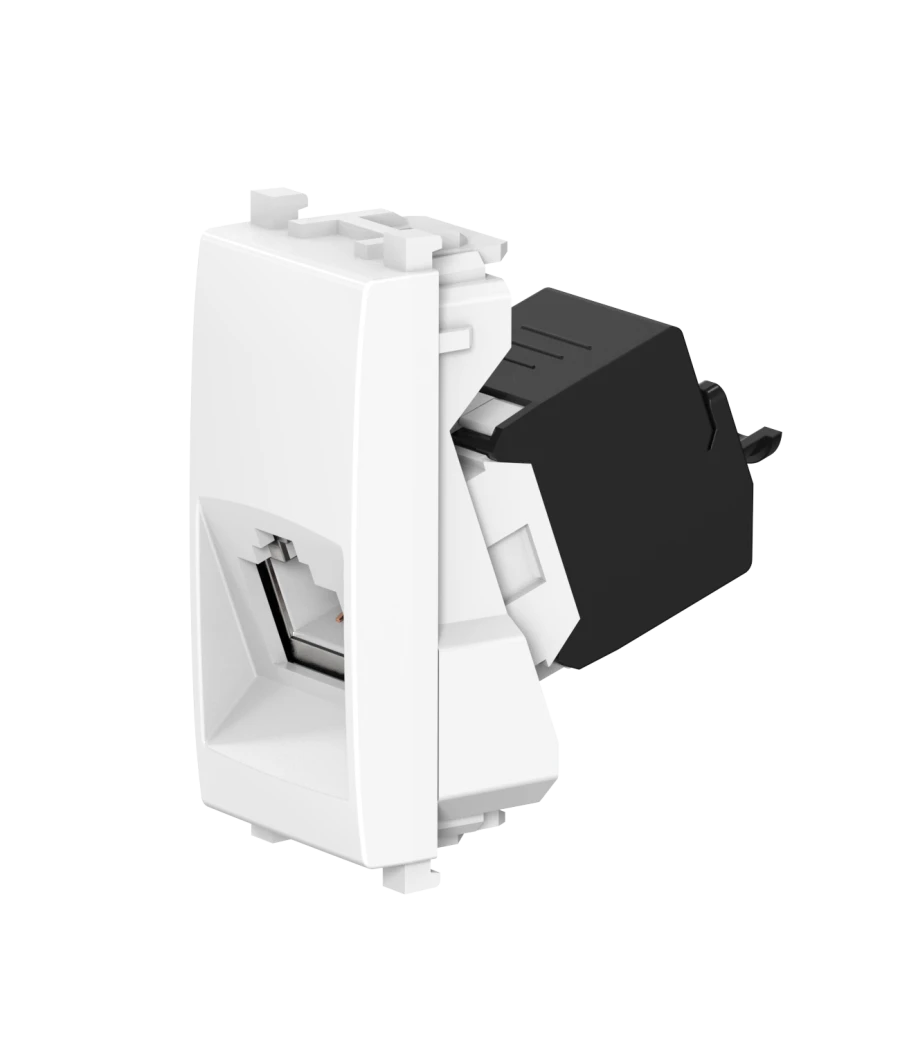 CADUCEUS ALING Experience RJ45 Keystone Wall Socket, 1M, Cat.5e, White, Art. 74221.0