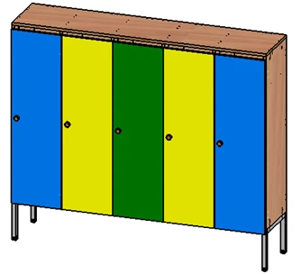 Standard Wardrobe with Metal Frame