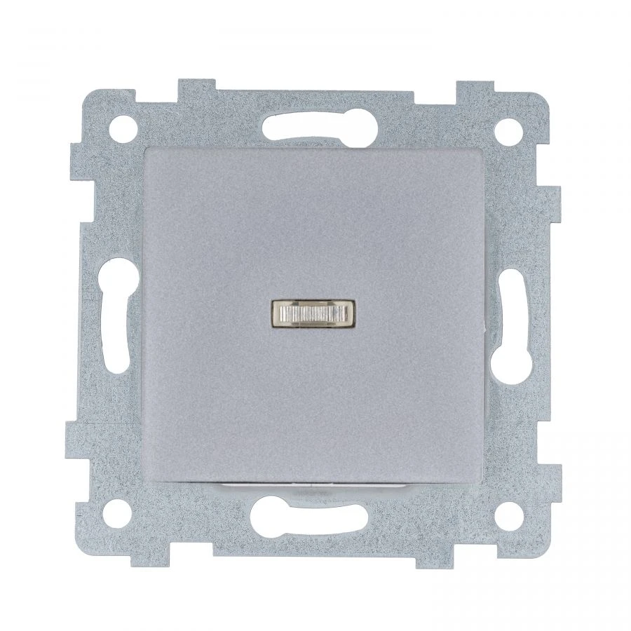 MARIA" One-Gang Switch Mechanism with Indicator, S110-438 "Aluminum