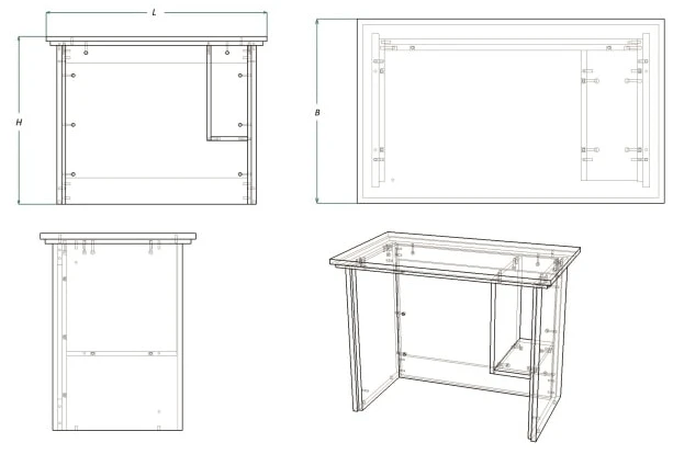 Secretary Desk for Office Use - Series Z.STC