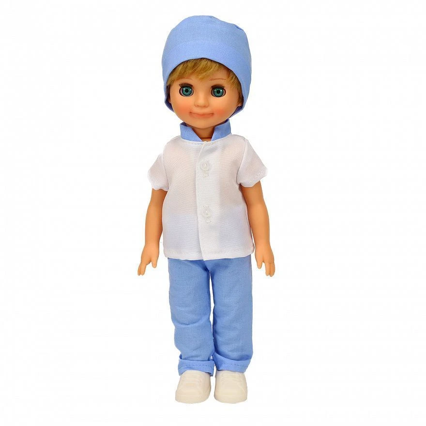 Doctor Costume Boy Plastic Doll V3871