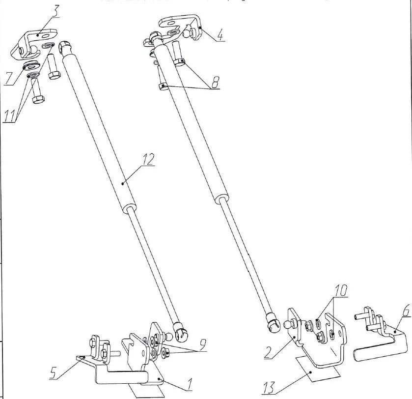 Smooth Hood Lifting Device for HYUNDAI KONA (2017-2020; 2021-)