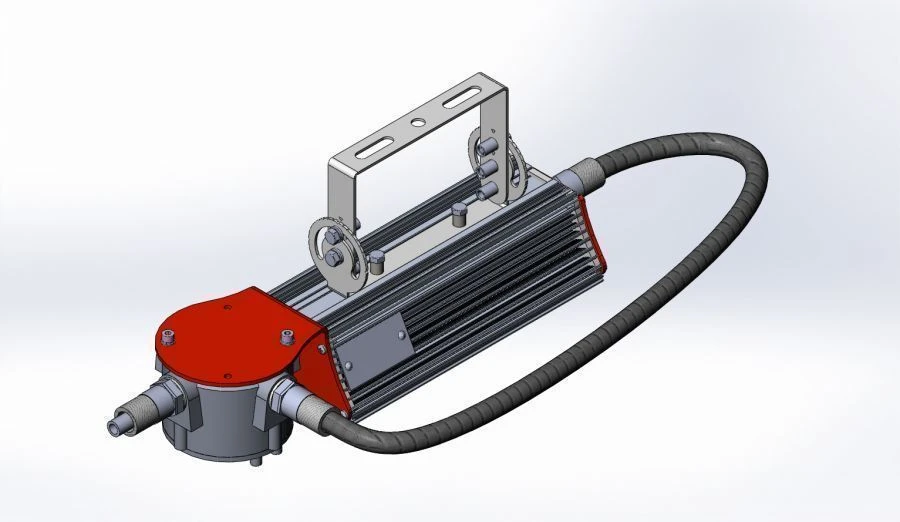 Explosion-Proof LED Light with Junction Box Sakhalin 40.13650.73 Ex T5, Adjustable Mounting