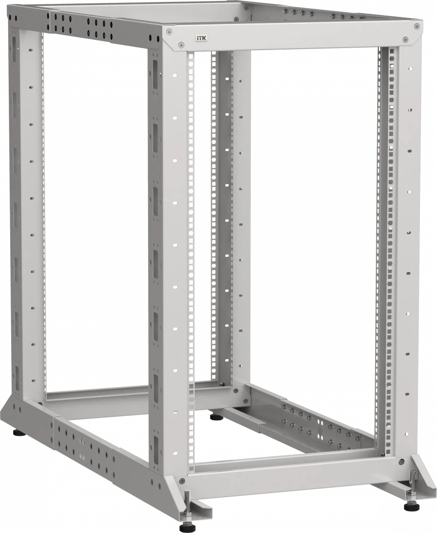 LINEA F 2-Frame Rack 20U 600x600-1000mm Grey - LF35-20U61-2GM