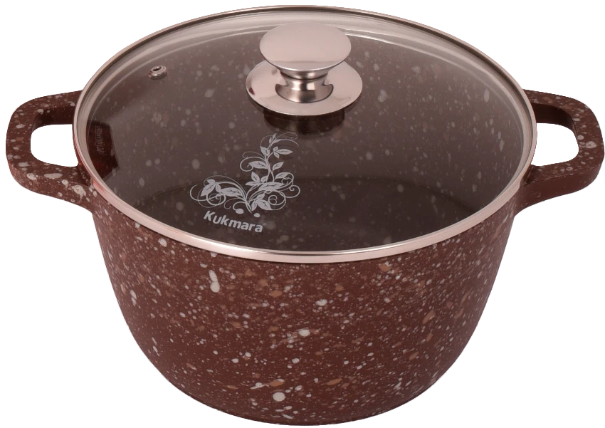 4.5L Aluminum Cast Pot with Non-Stick Coating by Kukmara, Elite Stone Line