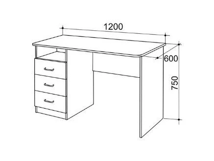 Freedom Desk with Pedestal, Art. FSTS 05