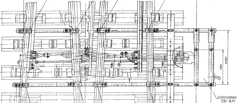 Electric Drive Assembly SP-6M for R65 Mark 1/9 Turnout Switch