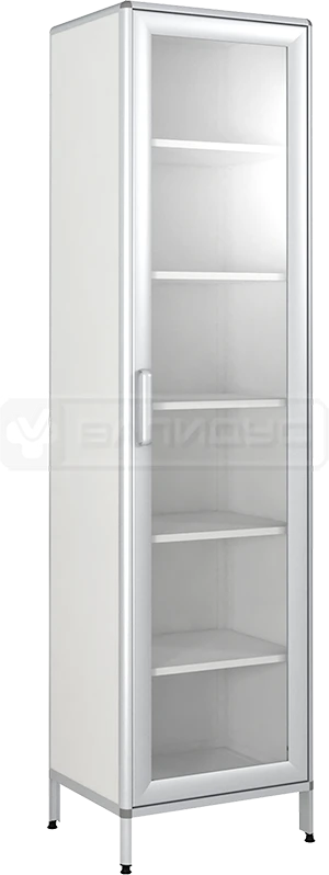 Moisture-Resistant Storage Cabinet with Glass Door, Model ШМСКН