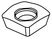 Carbide Milling Insert KB15-0420-0 M20P