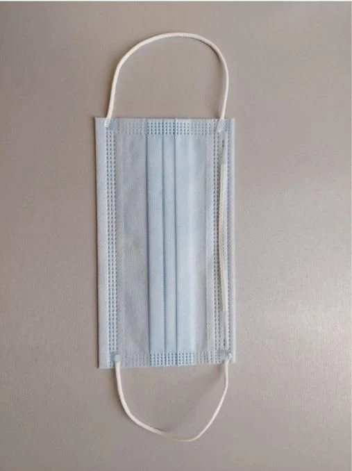 Three-Layer Disposable Medical Face Mask with Ear Loops, 175mm x 9mm