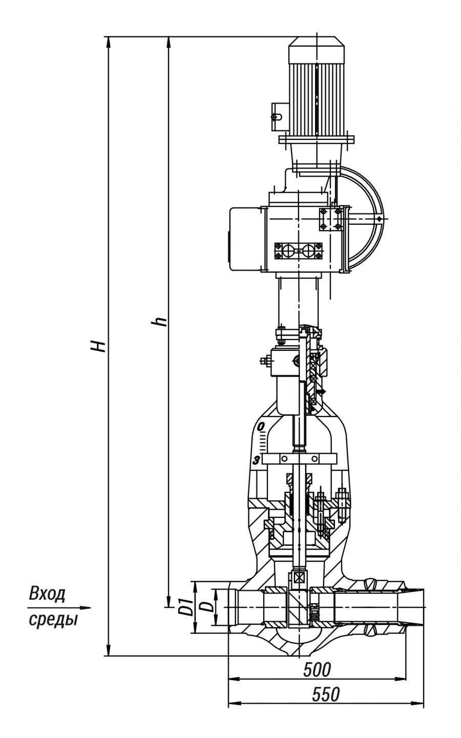 Regulating Valve 1031-20-0 for Liquid Flow Control