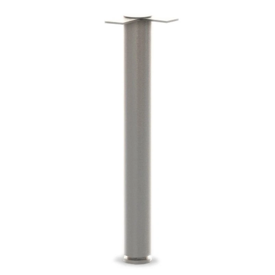 Light Gray Metal Leg Support for Office Furniture "Unica" R09