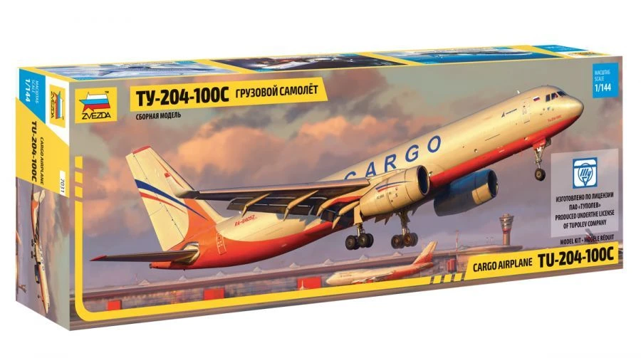 TU-204-100C Cargo Plane Assembly Model