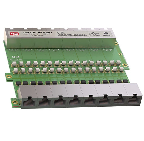 Surge Protection Device for Impulse Voltage GIP 8.4/100M PoE+ RJ/RJ (LT), Cat. No. 400 524