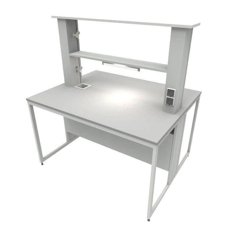 Metal Island Table for Laboratory Research