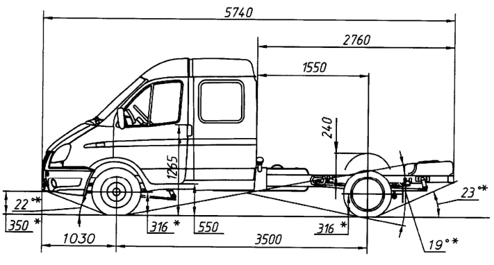 Two-Fuel Engine Chassis for Trucks, Modification 330253