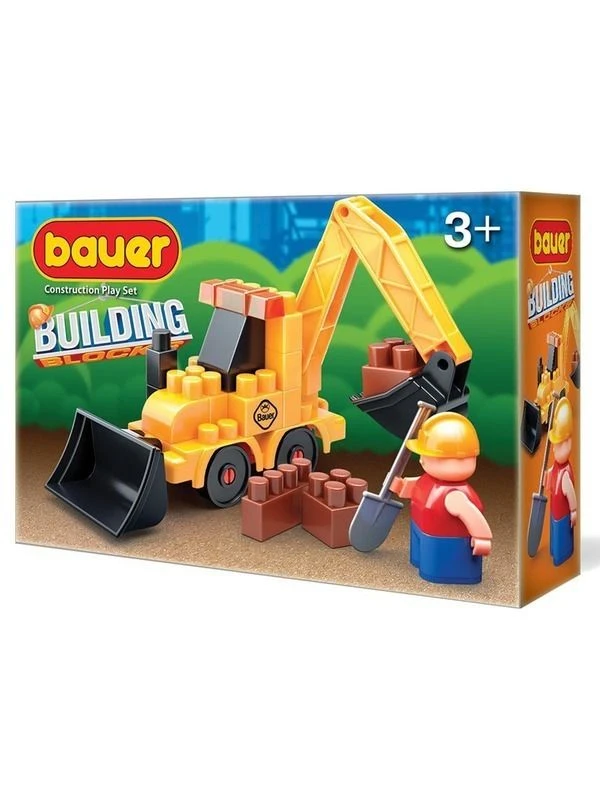 Bauer Construction Toy Set "Tractor" 31 Pieces Model 657