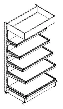 Single-Sided Direct Display Rack Type 4 ST4-P