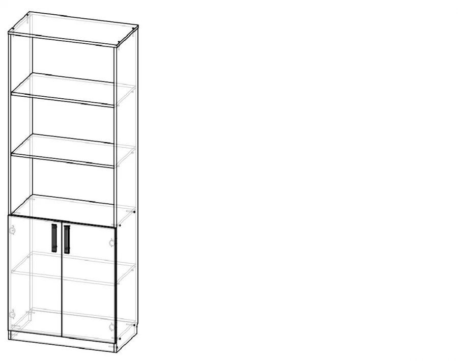 Book Cabinet for Document Storage, Model SHK 3OC