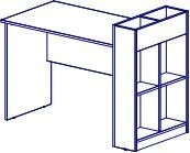 Direct Table with Shelf for Kids - TDI Kids Series