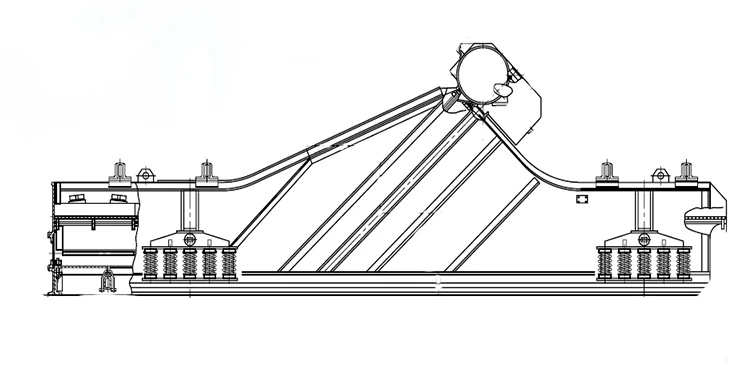 Inertial Vibrating Screen for Material Classification up to 1.4 t/m³ GISL82AK