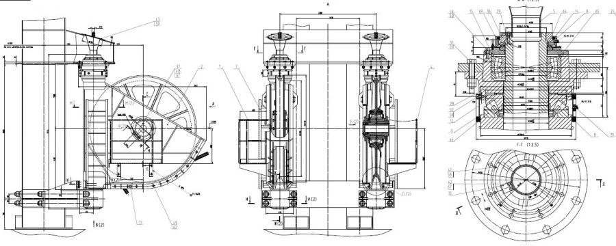 Excavator Walker Block Assembly for Cable Guidance System