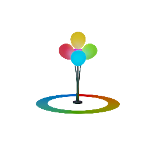 Bright Multicolor Bubbles Light, Model 210